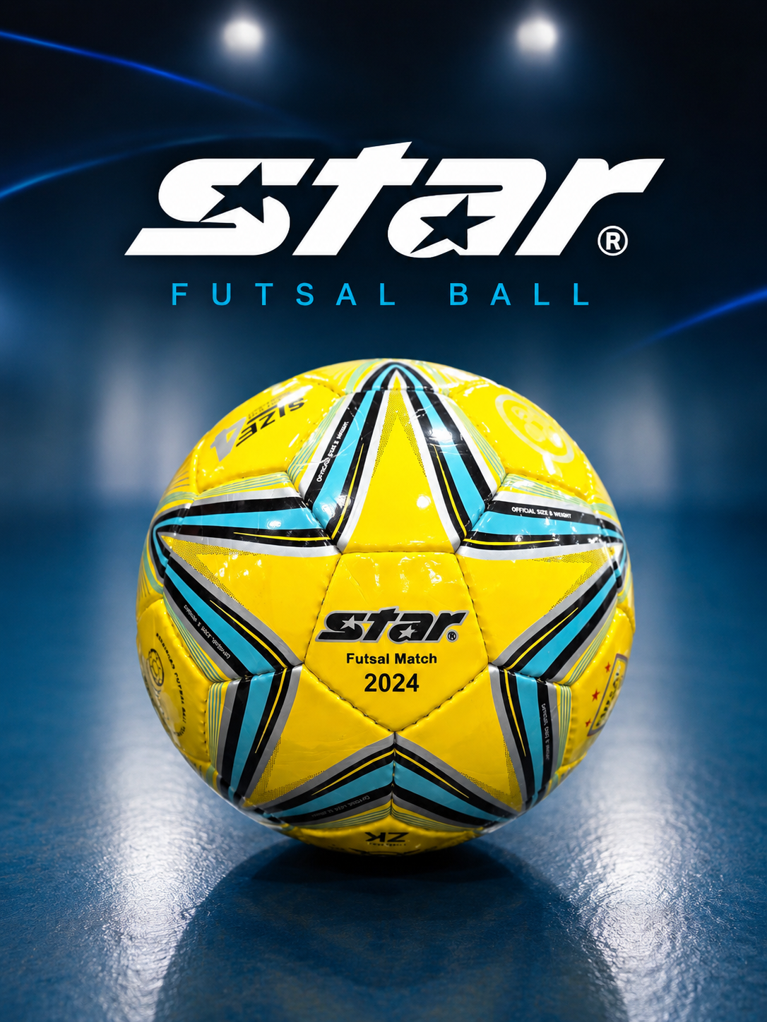 توپ فوتسال استار Star Futsal Match 2024 | های‌کپی درجه ۱